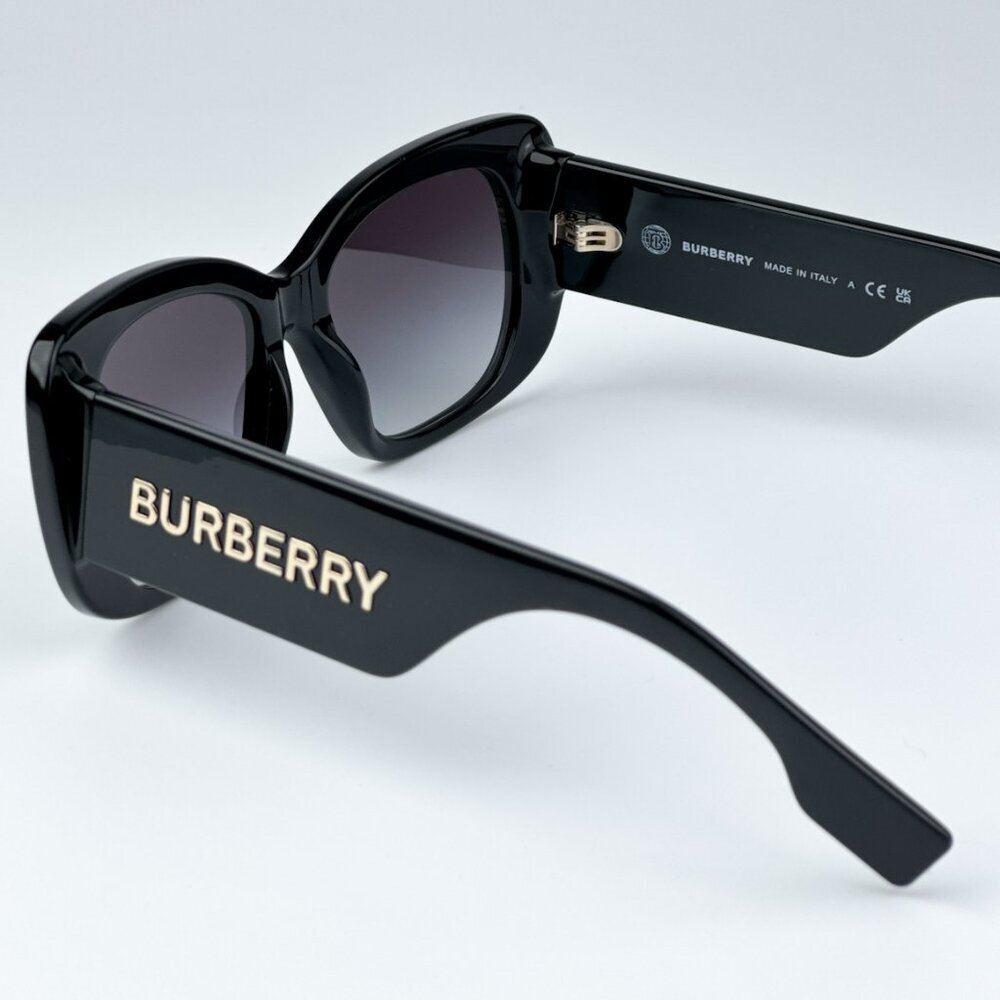 Burberry BE4410 4038F2 BRAND NEW Sunglasses Black Dark Grey Women - Picture 8 of 10